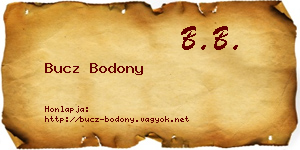 Bucz Bodony névjegykártya